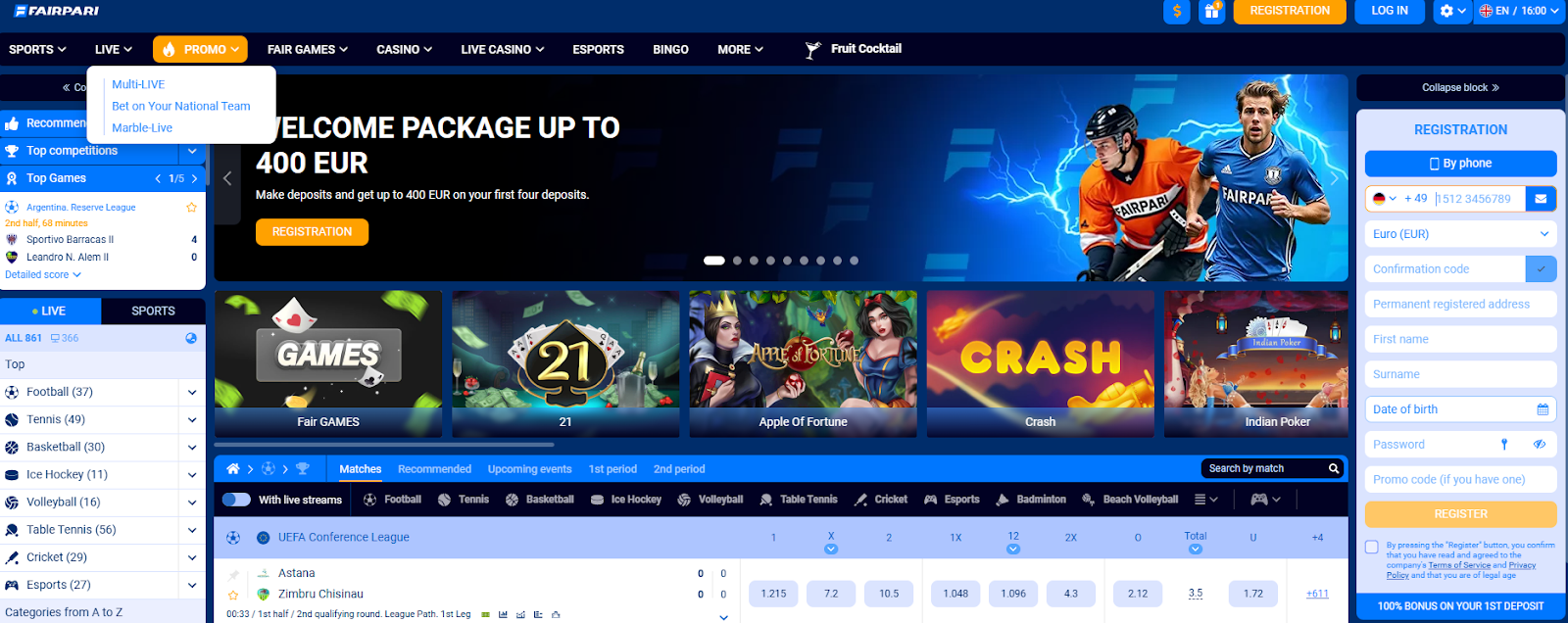 FairPari Login